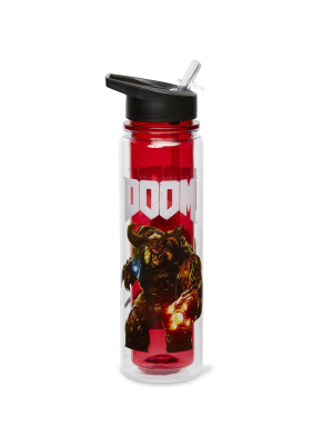 Just Funky Doom Cyberdemon 16oz Double Walled Plastic Water Bottle