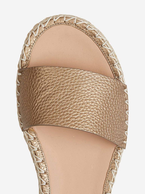 Valentino Garavani Rockstud Ankle Strap Platform Espadrilles