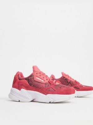 Adidas Originals Falcon Sneakers In Red