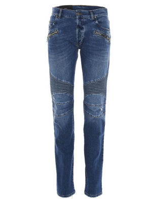 Balmain Panelled Slim-fit Jeans