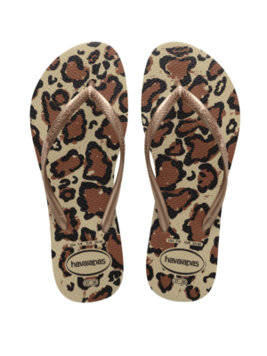 Havaianas Rose Gold Slim Animal Sandal