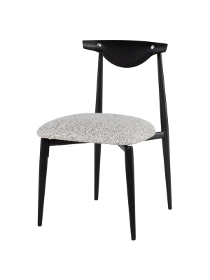 District Eight Vicuna Dining Chair - Boucle Grey