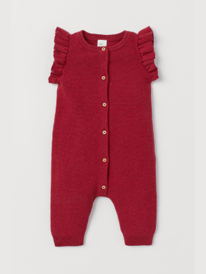 Knit Cotton Romper Suit