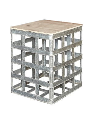 Jax Galvanized Side Table - Powell Company