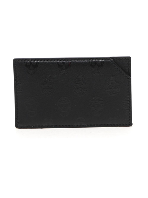 Alexander Mcqueen Skull Embossed Cardholder