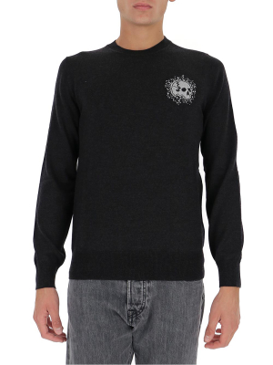 Alexander Mcqueen Skull Knit Jumper