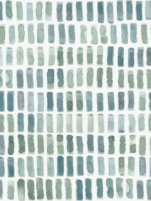 Brynne Green Watercolor Wallpaper From The Scott Living Ii Collection By Brewster Home Fashions