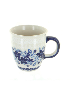 Blue Rose Polish Pottery Elizabeth Coffee Mug