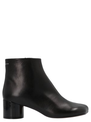 Mm6 Maison Margiela Block Heel Ankle Boots