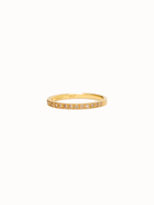 Half Eternity Band In Yellow Gold