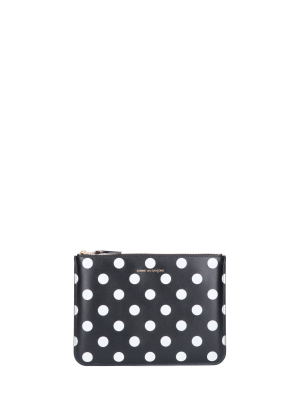 Comme Des Garçons Wallet Polka Dot Clutch Bag