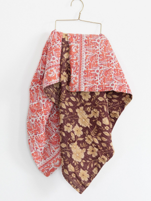 Connected Goods One-of-a-kind Kantha Baby Blanket No. 08226