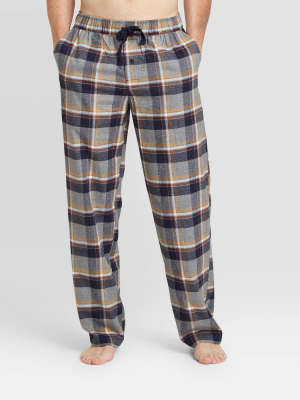 Men's Plaid Flannel Pajama Pants - Goodfellow & Co™ Heather Gray