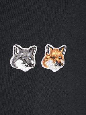 Maison Kitsuné Double Fox Head Patch T-shirt