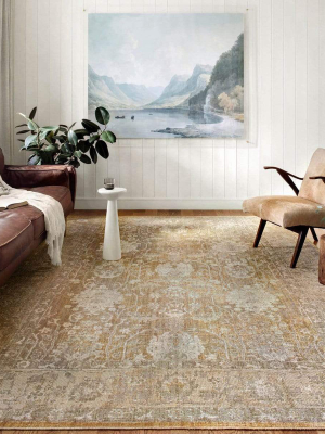 Chris Loves Julia X Loloi Rosemarie Rug - Gold/sand