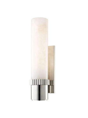 Argon 1 Light Wall Sconce Polished Nickel