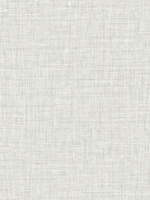 Easy Linen Wallpaper In Heather Grey From The Texture Gallery Collection By Seabrook Wallcoverings