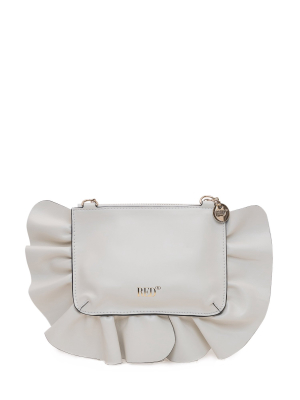 Redvalentino Rock Ruffled Clutch Bag