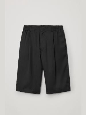 Lyocell Long Canvas Shorts