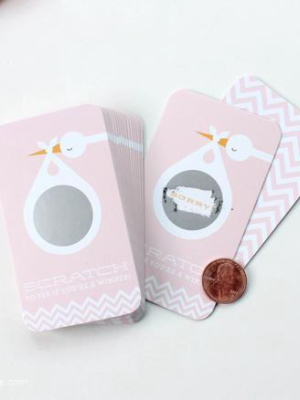 Inklings Pink Stork Scratch-off Game