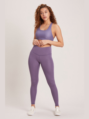 Barefoot High Waisted Legging - Vivid Amethyst