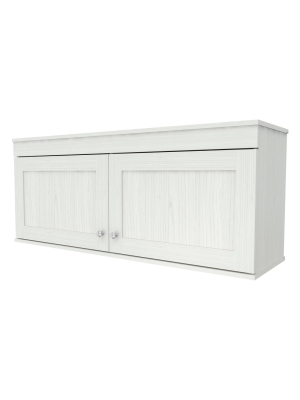 2 Door Wall Mounted Buffet Cabinet White - Inval