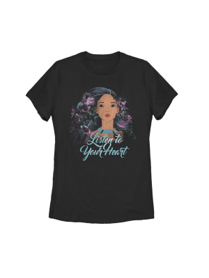 Women's Pocahontas Watercolor Wind T-shirt