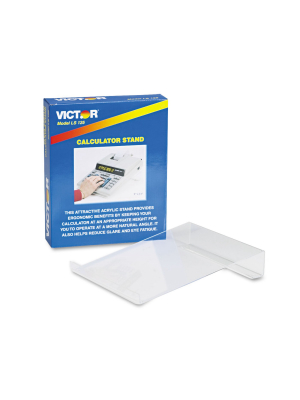 Victor Large Angled Acrylic Calculator Stand 9 X 11 X 2 Clear Ls125