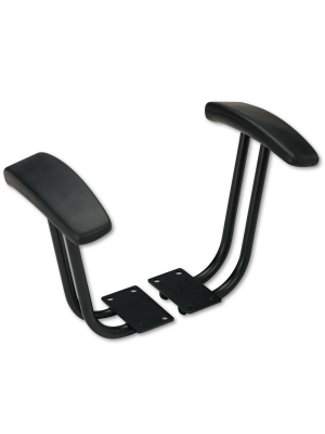 Alera Fixed T-arms For Interval And Essentia Series Chairs And Stools, Black In49akb10b