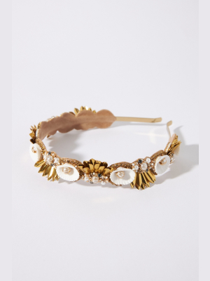 Deepa Seashell Pearl Headband