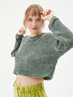 Project Social T Chenille Boxy Sweater