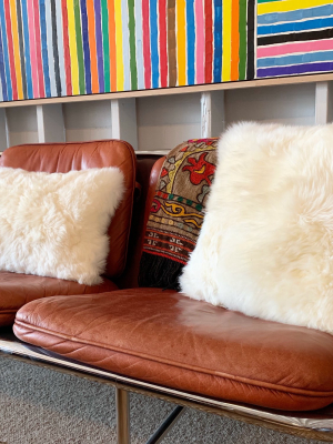 Brazilian Sheepskin Pillow, 21x13"