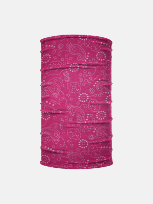 Pink Paisley And Flowers Neck Gaiter