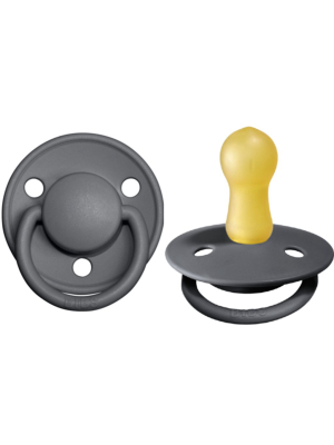 Bibs De Lux Pacifier 2 Pack: Iron