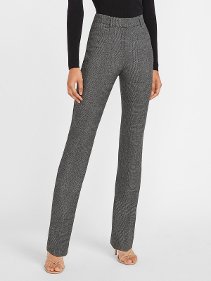 High Waisted Plaid Barely Boot Pant