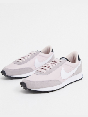 Nike Daybreak Sneakers In White And Pink