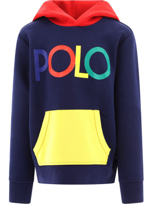 Ralph Lauren Kids Logo Colour-block Hoodie