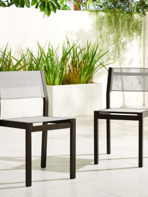 Portside Aluminum Outdoor Textilene Dining Chair (set Of 2)