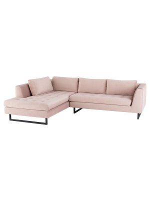 Nuevo Janis Sectional Sofa - Blush