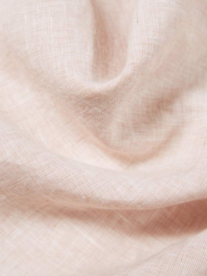Shell Rose Mini Check Linen Bedding - Yarn Dyed