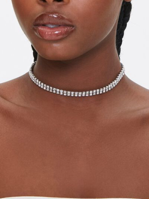 Rhinestone Chain Choker