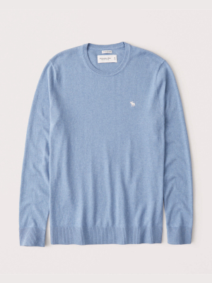 Cotton-cashmere Icon Crew Sweater