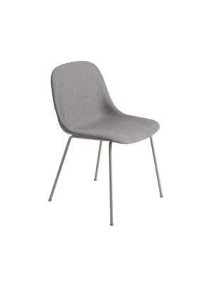 Fiber Upholstered Side Chair With Tube Base