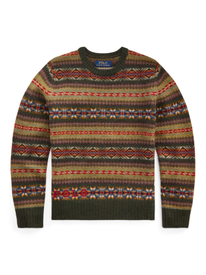 Logo Fair Isle Wool Sweater