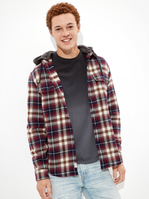 Ae Flannel Hoodie