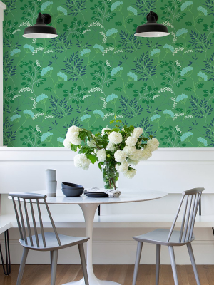 Sorrel Green Botanical Wallpaper From The Scott Living Ii Collection By Brewster Home Fashions