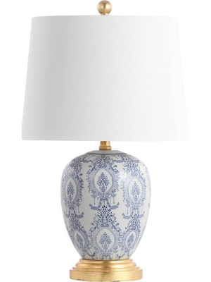 Kahlo Table Lamp Blue/white (set Of 2)