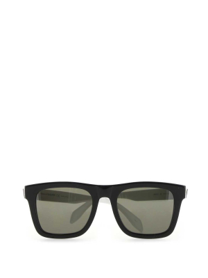 Alexander Mcqueen Eyewear Selvedge Square Frame Sunglasses