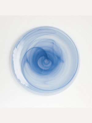 Swirl Blue Glass Charger