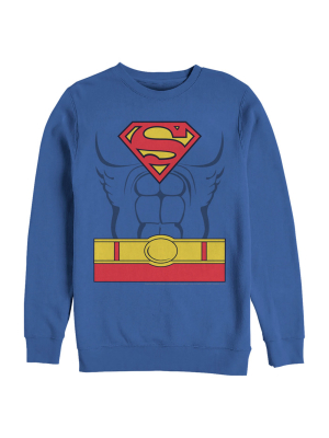 Men's Superman Hero Costume Sweatshirt